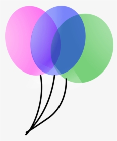 Balloons, Party, Decoration, Celebration, Three, Green, HD Png Download, Transparent PNG