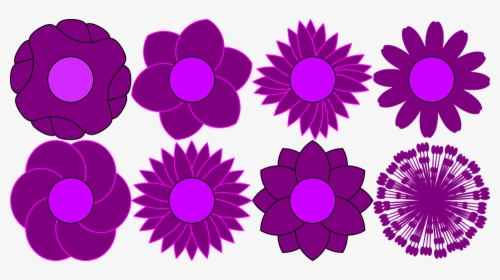 Pattern, Flower, Floral, Bloom, Violet, HD Png Download, Transparent PNG