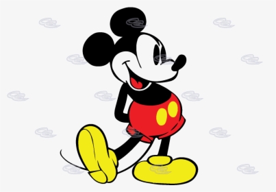 Drawn Mickey Mouse Old Fashioned, HD Png Download, Transparent PNG