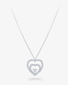 A Graff Bridal Necklace Featuring A Double Heart Diamond, HD Png Download, Transparent PNG