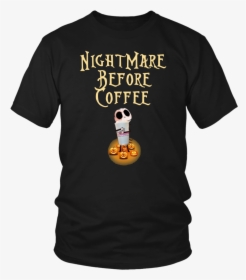 Jack Hug Dunkin Donuts Nightmare Before Coffee T-shirt, HD Png Download, Transparent PNG