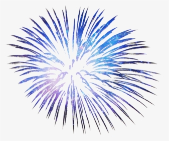 Blue Fireworks Png, Transparent Png, Transparent PNG