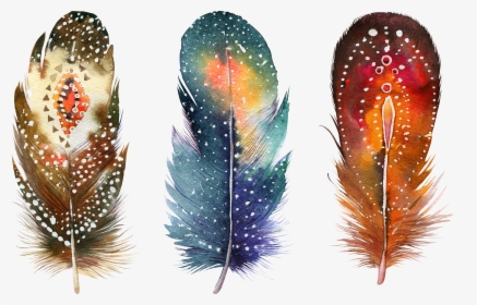 Watercolor Painting Feather, HD Png Download, Transparent PNG
