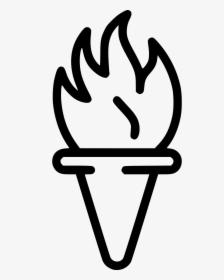 Torch Flambeau Fire Olympic Games Castle Light, HD Png Download, Transparent PNG