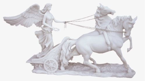 Marble Nike On Chariot Statue, HD Png Download, Transparent PNG
