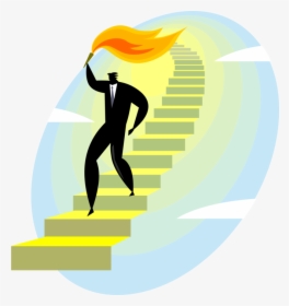 Vector Illustration Of Businessman Carries Olympic, HD Png Download, Transparent PNG