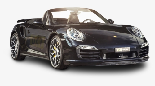Black Porsche 911 Turbo Car, HD Png Download, Transparent PNG