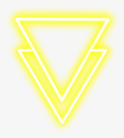 #neon #triangle #yellowneon #neonlights #streetlight, HD Png Download, Transparent PNG