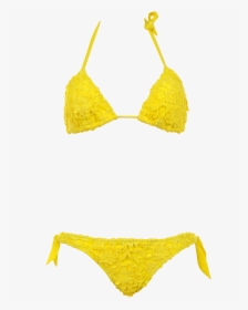 Padded Macramé Lace Yellow Triangle Bikini With Removable, HD Png Download, Transparent PNG