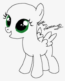 Cute Cartoon Pegasus With Green Eyes Tattoo Design, HD Png Download, Transparent PNG