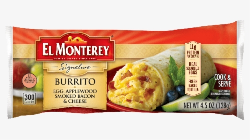 Ruiz El Monterey Egg, Cheese, Salsa And Bacon Breakfast, HD Png Download, Transparent PNG