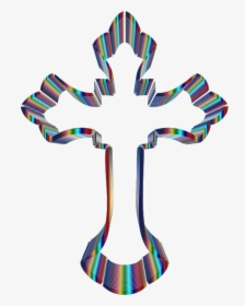 Iridescent Ornate Cross No Background, HD Png Download, Transparent PNG