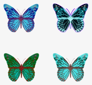 Butterfly, Butterflies, Iridescent, Wings, Op-art, HD Png Download, Transparent PNG