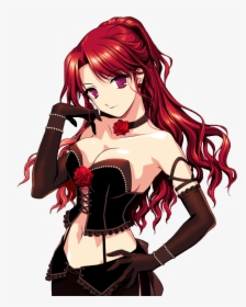 Red Hair Anime Girl Png , Png Download, Transparent Png, Transparent PNG