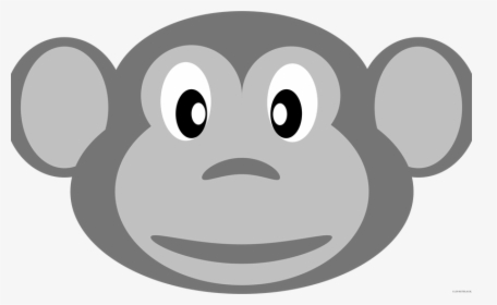 19 Monkey Face Png Transparent Stock Black And White, Png Download, Transparent PNG