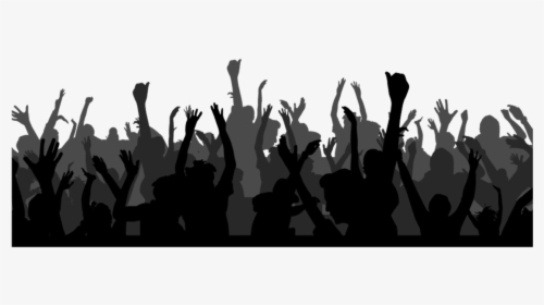 #blackandwhite #crowd #audience #group #gathering, HD Png Download, Transparent PNG
