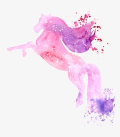 #freetoedit #ftestickers #watercolor #unicorn #pink, HD Png Download, Transparent PNG
