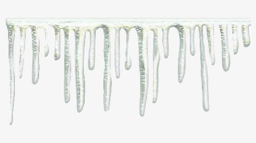 #ice #icicles #white #winter #snow #bynisha#freetoedit, HD Png Download, Transparent PNG