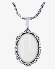 Silver Pendant Necklace - Locket, HD Png Download, Transparent PNG