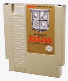 The Legend Of Zelda Gold Nes Cartridge - Legend Of Zelda Nes Cartridge, HD Png Download, Transparent PNG