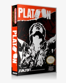 Nes Platoon Retail Game Cover To Fit A Ugc Style Replacement - Platoon Nes Game, HD Png Download, Transparent PNG