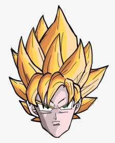 Goku Head Png - Super Saiyan Goku Head, Transparent Png, Transparent PNG
