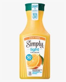 Simply Light Orange Juice Pulp-free - Bottle, HD Png Download, Transparent PNG