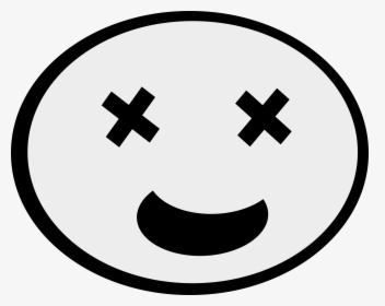 Funny Face Big Image - Fun Face Clip Art Black And White, HD Png Download, Transparent PNG