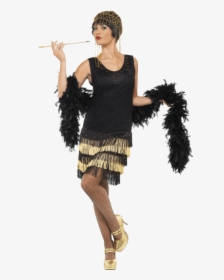 Fringe Flapper Dress - Flapper Costume, HD Png Download, Transparent PNG