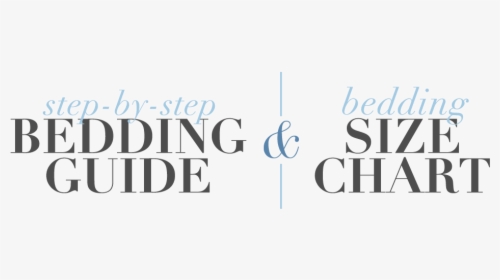 Bedding Size Chart And   bedding Guide - Calligraphy, HD Png Download, Transparent PNG