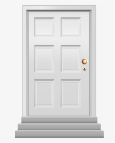 Front Door White Png Clip Art - Transparent House Door Clipart, Png Download, Transparent PNG