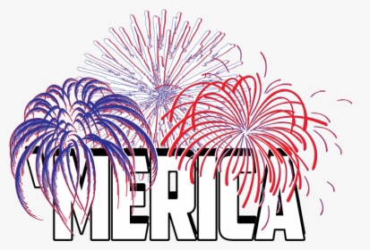 Merica Fireworks Usa Pride Patriotic American Red White - Fireworks, HD Png Download, Transparent PNG