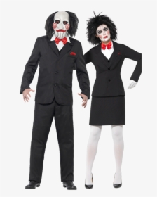 Saw Puppet Couples Costume - Jigsaw Costume, HD Png Download, Transparent PNG