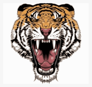 Tattoo Design Tiger Clip Arts - Tiger Angry Face Png, Transparent Png, Transparent PNG