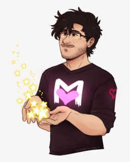 Happy Birthday @markiplier ❤ I M Terrible With Words - Markiplier Cartoon, HD Png Download, Transparent PNG