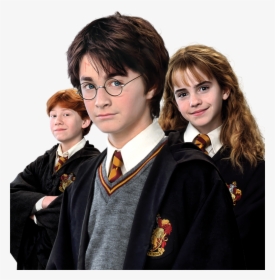 Harry Potter™, Ron Weasley™, Hermione Granger™ Group - Harry Ron Hermione White Background, HD Png Download, Transparent PNG