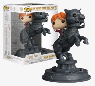 Ron Weasley Riding Chess Piece Movie Moments Pop Vinyl - Ron Weasley Riding Chess Piece Funko, HD Png Download, Transparent PNG