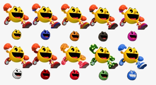 Pac Man Smash Fantendo Nintendo Fanon Wiki Ⓒ - Smash 4 Pacman Colors, HD Png Download, Transparent PNG