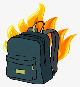 Transparent Burning Money Png - Burning Backpack, Png Download, Transparent PNG