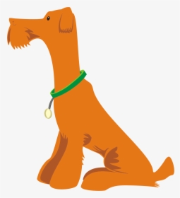 Orange Dog Sitting - Dog Sitting Clipart Png, Transparent Png, Transparent PNG