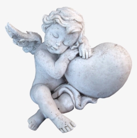 Isolated, Angel, Sculptures, Figure, Faith, Hope - Cupid Sculpture Png, Transparent Png, Transparent PNG