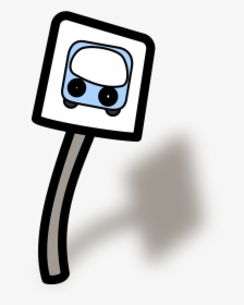 Bus Stop Sign Clipart, HD Png Download, Transparent PNG