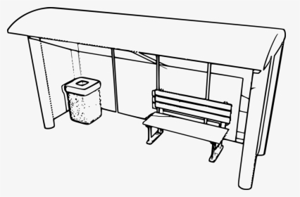 Bus Stop - Draw A Bus Station, HD Png Download, Transparent PNG