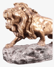 Transparent Lion Transparent Png - Sculpture Lion Bronze Stine, Png Download, Transparent PNG