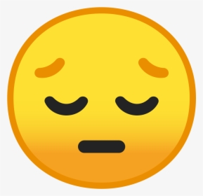Pensive Face Icon - Emoji 😔, HD Png Download, Transparent PNG