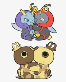 Pokemon Pokemon Couples , Png Download - Pokemon Male And Female Hugs, Transparent Png, Transparent PNG