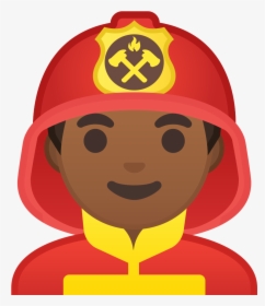 Firefighter Man Png - Firefighter Emoji Png, Transparent Png, Transparent PNG