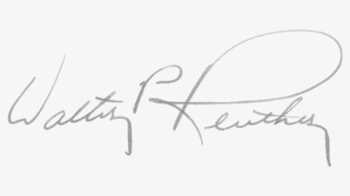 File Of Walter Reuther - Signature On White Background, HD Png Download, Transparent PNG