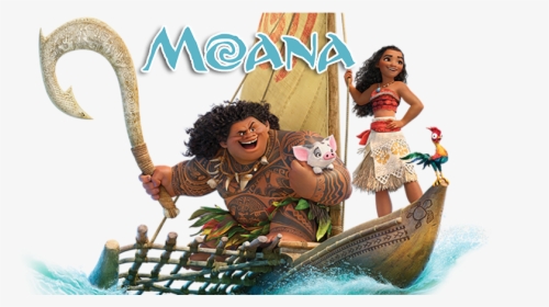 Transparent Maui Moana Clipart - Moana And Maui On Boat, HD Png Download, Transparent PNG