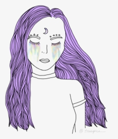 Overlay And Transparent Image - Png Girl Purple, Png Download, Transparent PNG